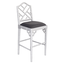 Load image into Gallery viewer, Chippendale Bar Stool - French Grey, Charcoal - Modern Boho Interiors