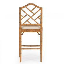Load image into Gallery viewer, Chippendale Bar Stool - Weathered Oak - Modern Boho Interiors