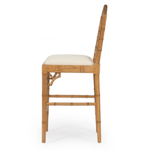 Load image into Gallery viewer, Chippendale Bar Stool - Weathered Oak - Modern Boho Interiors