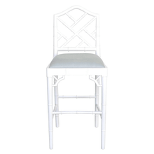 Load image into Gallery viewer, Chippendale Bar Stool - White - Modern Boho Interiors