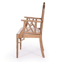 Load image into Gallery viewer, Chippendale Ring Armchair - Weathered Oak - Modern Boho Interiors