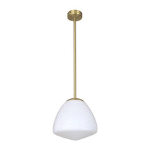 Load image into Gallery viewer, Ciatova Small Tipped Dome Pendant Light - Antique Brass - Modern Boho Interiors