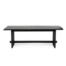 Load image into Gallery viewer, Clapton Dining Table 2.2m - Black - Modern Boho Interiors