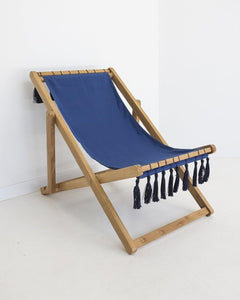 Coco Sling Chair - Navy - Modern Boho Interiors