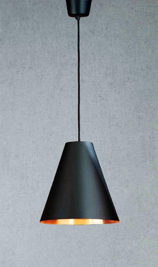 Conrad Hanging Lamp - Black Copper - Modern Boho Interiors