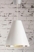 Load image into Gallery viewer, Conrad Hanging Lamp - White Silver - Modern Boho Interiors