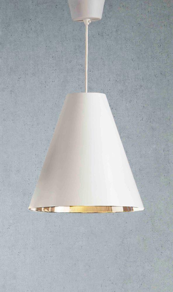 Conrad Hanging Lamp - White Silver - Modern Boho Interiors