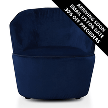 Load image into Gallery viewer, Cove Armchair - Navy Blue - Modern Boho Interiors
