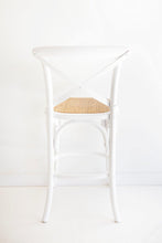 Load image into Gallery viewer, Crossback Bar Stool - White - Modern Boho Interiors