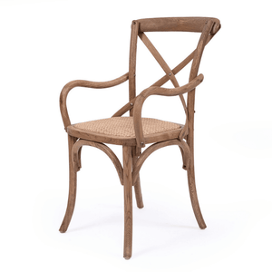 Crossback Carver Dining Chair - Natural Oak - Modern Boho Interiors