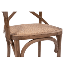 Load image into Gallery viewer, Crossback Carver Dining Chair - Natural Oak - Modern Boho Interiors