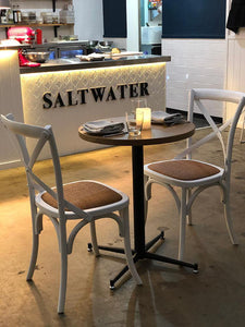 Crossback Dining Chair - White - Modern Boho Interiors