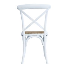 Load image into Gallery viewer, Crossback Dining Chair - White - Modern Boho Interiors