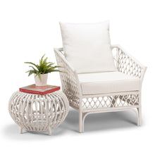 Load image into Gallery viewer, Cruisy Armchair - White With White Fabric - Modern Boho Interiors