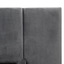 Load image into Gallery viewer, Cullen Queen Bed Frame - Charcoal Velvet - Modern Boho Interiors