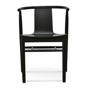 Dean Dining Chair - Black Shell, Black Seat - Modern Boho Interiors