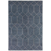 Load image into Gallery viewer, Distressed Geometric Rug 250x350 - Storm - Modern Boho Interiors