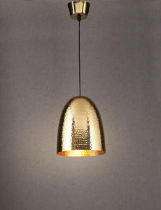 Dolce Beaten Hanging Lamp - Brass - Modern Boho Interiors