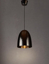 Load image into Gallery viewer, Dolce Beaten Hanging Lamp - Charcoal - Modern Boho Interiors