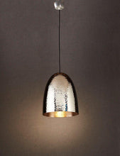 Load image into Gallery viewer, Dolce Beaten Hanging Lamp - Silver - Modern Boho Interiors