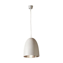 Load image into Gallery viewer, Dolce Beaten Hanging Lamp - White Silver - Modern Boho Interiors