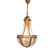 Load image into Gallery viewer, Doma Hanging Lamp (Medium) - Brass - Modern Boho Interiors