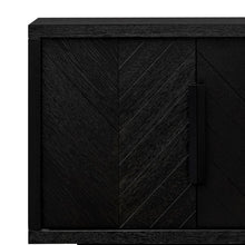Load image into Gallery viewer, Ebony Buffet Unit - Textured Black - Modern Boho Interiors