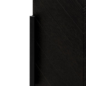 Ebony Buffet Unit - Textured Black - Modern Boho Interiors