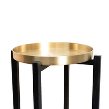 Load image into Gallery viewer, Eclipse Side Table - Black Frame - Modern Boho Interiors