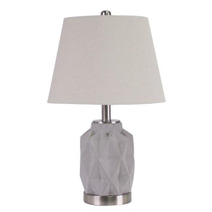 Edge Bedside Lamps - Grey/Silver - Modern Boho Interiors
