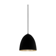 Load image into Gallery viewer, Egg Ceiling Lamp - Black Silver - Modern Boho Interiors