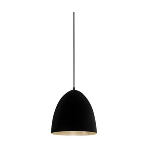 Egg Ceiling Lamp - Black Silver - Modern Boho Interiors