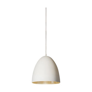 Egg Ceiling Lamp - White Silver - Modern Boho Interiors