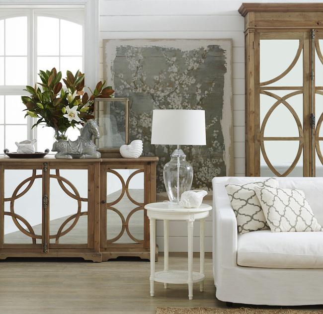 Elkhorn Occasional Round Table - White - Modern Boho Interiors