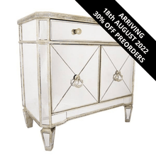 Load image into Gallery viewer, Elle Bliss Mirrored Cabinet - 1 Drawer 2 Door (Ribbed) - Modern Boho Interiors