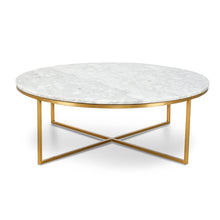 Load image into Gallery viewer, Emma Marble Coffee Table 1m - Modern Boho Interiors