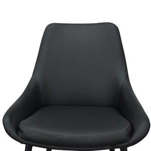 Essa Dining Chair - Black Pu - Modern Boho Interiors