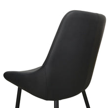 Load image into Gallery viewer, Essa Dining Chair - Black Pu - Modern Boho Interiors