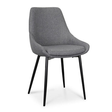 Essa Dining Chair - Dark Grey - Modern Boho Interiors
