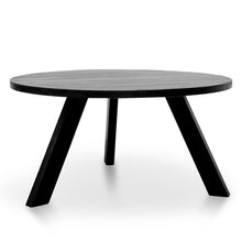 Load image into Gallery viewer, Ethan Round Dining Table 1.5m - Black - Modern Boho Interiors