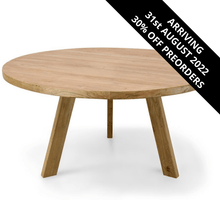 Load image into Gallery viewer, Ethan Round Dining Table 1.5m - Natural - Modern Boho Interiors