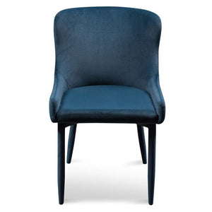 Eva Dining Chair - Navy Blue - Modern Boho Interiors
