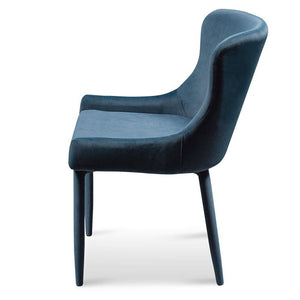 Eva Dining Chair - Navy Blue - Modern Boho Interiors