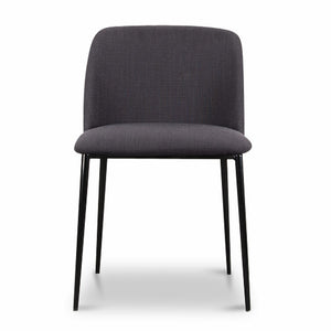 Evans Dining Chair - Charcoal Grey - Modern Boho Interiors
