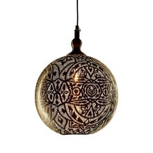 Load image into Gallery viewer, Moroccan Ball Ceiling Lamp (40cm) - Silver