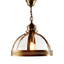 Load image into Gallery viewer, Winston Glass Pendant - Antique Brass