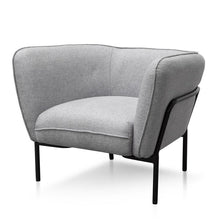 Load image into Gallery viewer, Flighty Lounge Chair - Grey, Black Base - Modern Boho Interiors