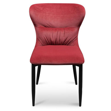 Forrester Dining Chair - Ruby Red - Modern Boho Interiors