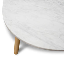 Load image into Gallery viewer, Hamiltion Marble Coffee Table 110cm - Natural Base - Modern Boho Interiors