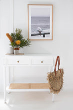 Load image into Gallery viewer, Hamilton Cane Console Table - White - Modern Boho Interiors